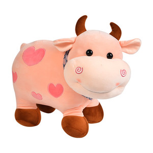 Peluche de Vaca Esponjoso, Juguete de Peluche Personalizado, Almohada de Peluche para Abrazar, Muñeco de Peluche, Juguete Relajante para Bebés - Product Image 5