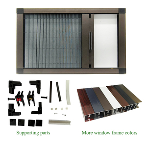 Pantalla de ventana de aluminio de diseño moderno, malla plisada, fibra de vidrio, <span class=keywords><strong>mosquitera</strong></span> de aluminio, <span class=keywords><strong>puerta</strong></span>, <span class=keywords><strong>mosquitera</strong></span>, accesorios para ventana - Product Image 1