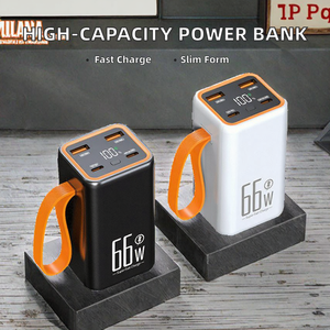 Batterie externe portable personnalisée de 10000 mAh à 50000 mAh avec chargeur mural à prise CA, sortie 20W 66W, charge rapide pour hôtel/<span class=keywords><strong>voyage</strong></span> d'affaires - Product Image 2