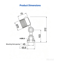 Lampe de travail LED Doingwin S1 pour machine-outil, DC24V/AC220V, étanche, robuste, pour CNC et machines générales