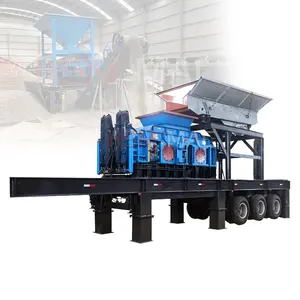 Marble Stone Sand Making Machine Maker Gravel Building Mobile Roll Crusher