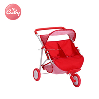 Poussette double jouet pour bébé Poussette double siège pour jumeaux
