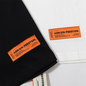 Chất Lượng Cao Thêu Logo O-Cổ Thương Hiệu Quá Khcỡ T-Shirt Heron <span class=keywords><strong>Preston</strong></span> Đồng Bằng Màu Trắng Cotton Đường Phố Mặc Áo Phông Cho Nam Giới - Product Image 5