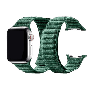 <span class=keywords><strong>Correas</strong></span> de Reloj de Alcántara de Nuevo Diseño para Relojes Inteligentes, Correa de Bucle Ultra Magnético Compatible con <span class=keywords><strong>Apple</strong></span> IWatch Series 1-10 SE - Product Image 1