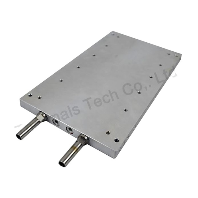 Design Aluminum Friction Welded Liquid Cold Plate Water Cooling Block Liquid Cold Water Plate Heat Sink Electronic Power Supply