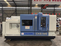 Tour à métaux CNC horizontale CK6186 à vente chaude, machine de découpe automatique, structure à banc plat, fabricants