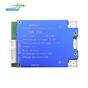 Système de protection de batterie BMS 10S 36V Li-ion 20A 30A avec équilibrage commun pour pack de batteries 18650 de vélo électrique et trottinette - Product Image 1