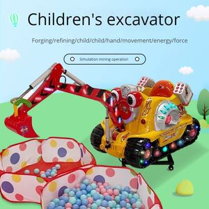 Nouvelle machine de jeu pour enfants : excavatrice électrique à monnayeur, simulateur de fouilles de balles et d'aéroports - Product Image 2