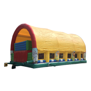 Château gonflable à rebond pour enfants, grande tente de plein air gonflable, château pare-soleil, jeux d'amusement, roulettes - Product Image 1