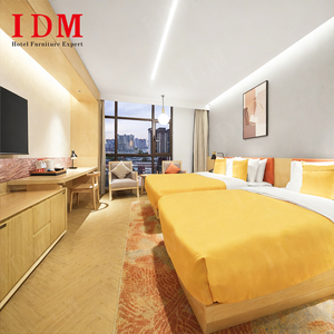 فندق حل بتصميم حديث مخصص IDM في فوشان سرير خشبي فاخر لغرفة نوم فندق 3 4 5 نجوم - Product Image 2