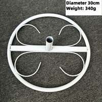 Base Fixe de Luxe de Haute Qualité pour Fleurs Artificielles Géantes, Base Ronde en Papier, Soie et Fer pour Peinture Florale, Idéale pour Mariages et Vitrines