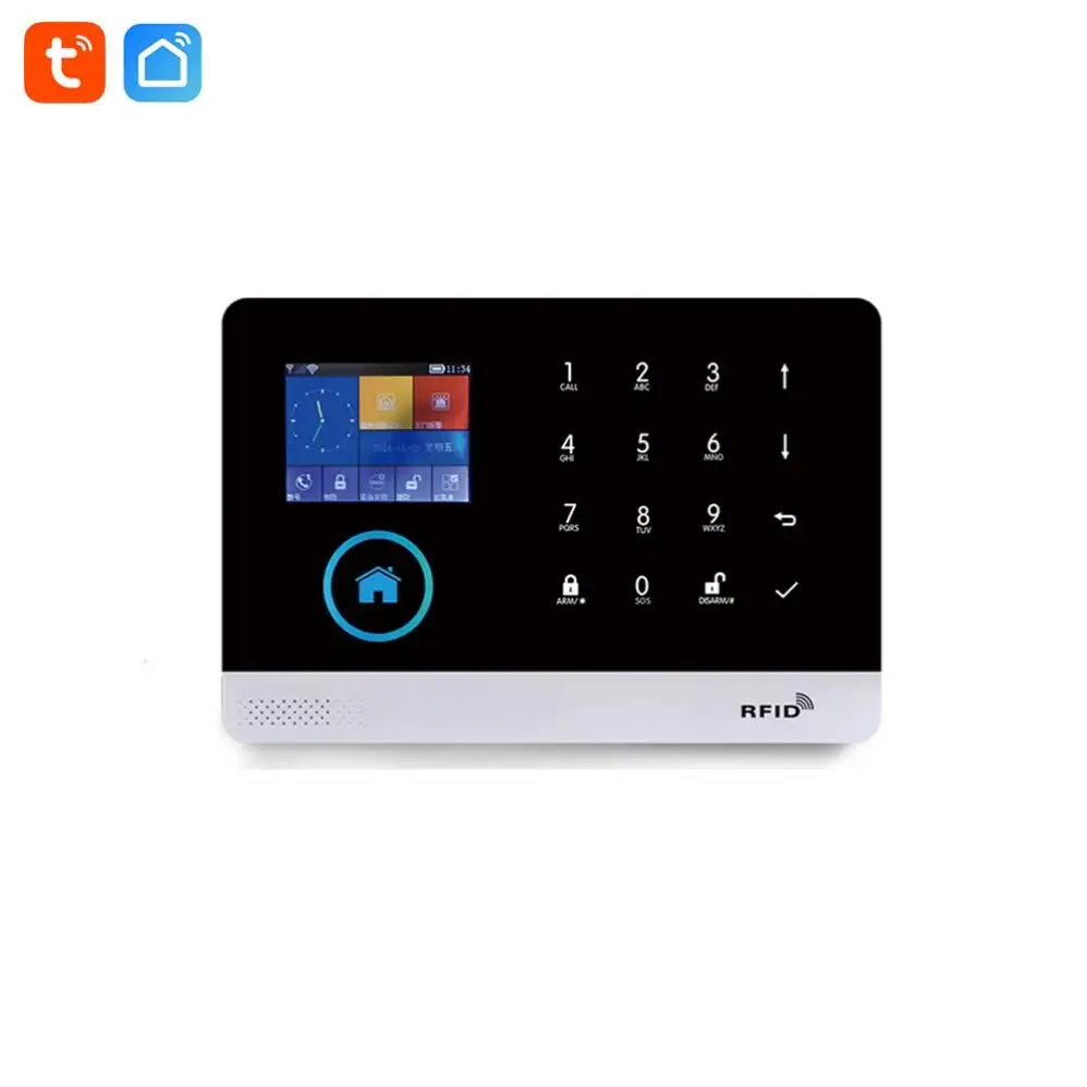 Completo/pieno automatizzato casa sistema di sicurezza con sistema di allarme della tastiera di tocco di Tuya 4G LTE kit di sicurezza domestica