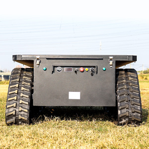 40 Km/h 1.5Ton pista de goma tren de rodaje batería y generador chasis de robot sobre orugas Christie y <span class=keywords><strong>Matilda</strong></span> suspensión - Product Image 3