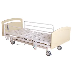 Cama de hospital eléctrica para personas con discapacidad, diseño OEM, altura ajustable, tres funciones, precio completo