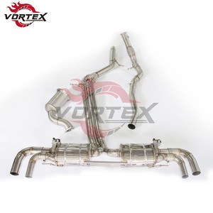 Escape Catback Valvetronic de Alto Rendimiento Vortex SS304 con Downpipe de Ajuste Directo para Porsche Cayenne 2.0T 3.0T 2019-2025 - Product Image 5