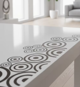 บริการฝังลายและตัดด้วยเลเซอร์บนวัสดุคอริอันด้วยเครื่อง CNC |   ออกแบบตกแต่งภายในบ้านและอาคารพาณิชย์สไตล์โมเดิร์นตามความต้องการ - Product Image 3