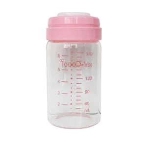 Botellas de vidrio de borosilicato OEM/ODM para alimentación de bebés, almacenamiento de leche, 120ml/180ml/240ml