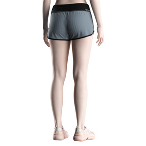 Unlined Women <b>Running</b> Shorts Soft Fabric Hidden <b>Gel</b> Pocket and Reflective Logo for Outdoor Training - Product Image 6