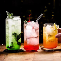 Personnalisé nordique créatif Cola verre lait jus de fruits bouteille de bière Logo personnalisé tasse à boire peut en forme de verre