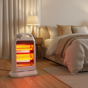 Calentador Eléctrico Infrarrojo Portátil de Tamaño Pequeño, 800W, Tubos de Cuarzo de Vidrio, 2 Ajustes de Calor, Interruptor de Seguridad Antivuelco, Certificado CE/ROHS - Product Image 4