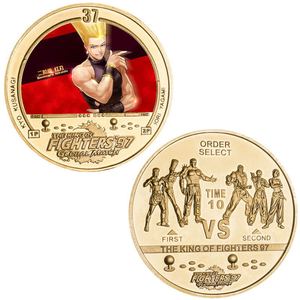 Koin Peringatan Anime King Fighters Eight God, Berwarna, Berlapis Emas, Relief Die-Casting, Dikemas Secara Individual - Product Image 3