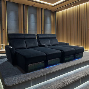 เก้าอี้โซฟาปรับเอนได้สำหรับโฮมเธียเตอร์ทันสมัยผ้านุ่มทนทานสำหรับโฮมเธียเตอร์ - Product Image 3