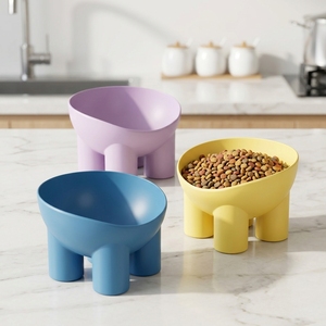 Offre Spéciale – Gamelle surélevée à trois pieds en plastique, inclinée et anti-renversement pour chats et chiens – Gamelle d'alimentation et d'eau – Fournitures pour animaux de compagnie en gros à prix abordable - Product Image 5