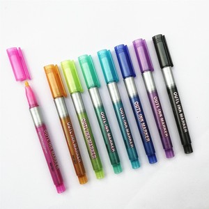 Marcador Permanente Metálico con Doble Contorno y Brillo para Escribir, Dibujar, Tarjetas DIY y Fotos - Product Image 3