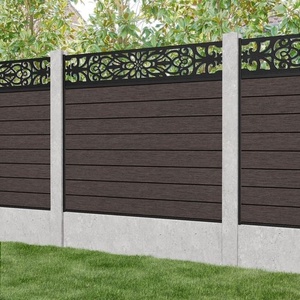 Vente en gros de clôture de jardin pour villa en plastique et bois étanche et étanche à l'humidité clôture extérieure en WPC - Product Image 3