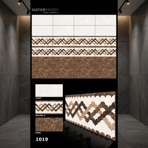 กระเบื้องเซรามิกติดผนังขนาด 12x24 30x60 ซม. 600x300 มม. สำหรับห้องน้ำและตกแต่งภายในห้างสรรพสินค้า ราคาถูก - Product Image 1