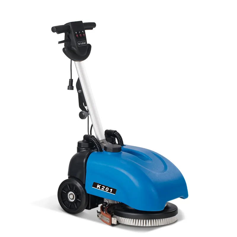El itme tipi zemin scrubber küçük ovma ve ağda makinesi zemin temizleme makinesi endüstriyel ve ticari otomatik scrubber