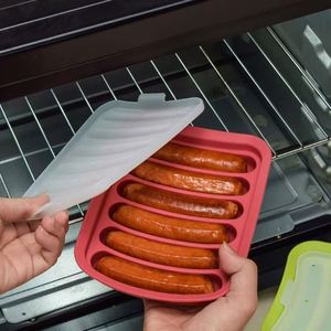Hot Dog <b>Silicone</b> Mould <b>Baking</b> Tools Set Food Grade Cooking Mold for Sausage DIY Kitchen Rubber Hot Dog Mold - Product Image 2