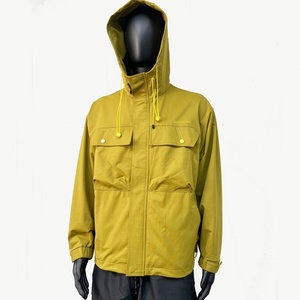 Chaquetas con Capucha para Hombre, Ecológicas, de Secado Rápido, para Senderismo al Aire Libre, Tejido Transpirable con Efecto Tejido y Cierre de Cremallera - Product Image 3