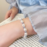 Bracelet élastique en perles de cristal de qualité supérieure pour femmes, avec un style rétro, idéal pour les cadeaux d'amitié