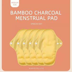 Meilleure serviette menstruelle lavable pour dames, <span class=keywords><strong>serviettes</strong></span> <span class=keywords><strong>hygiéniques</strong></span> réutilisables, tampons en tissu avec doublure en bambou, tampon pour maman pour la journée des femmes - Product Image 2