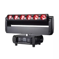 Barre d'éclairage à tête mobile sans électrode XY 6x60W RGBW 4 en 1 LED Beam pour DJ discothèque