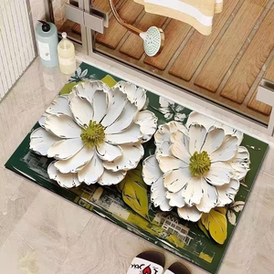 Alfombra de baño súper absorbente de secado rápido con agua, Alfombra de ducha, alfombrillas de baño antideslizantes de tierra de diatomita, alfombrilla de baño de piedra para Baño - Product Image 6