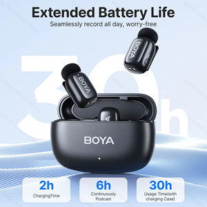 Micrófono <span class=keywords><strong>de</strong></span> <span class=keywords><strong>Solapa</strong></span> Inalámbrico <span class=keywords><strong>de</strong></span> 2.4G para Mini, para iPhone, Android, Smartphone, Cámaras DSLR, Grabación <span class=keywords><strong>de</strong></span> YouTube y Transmisión en Vivo - Product Image 3