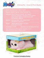 Peluche Intelligente IA avec ChatGPT, Jouet Parlant pour Enfants, Apprentissage du Contabillement d'Histoires, Conversation Vocale, Cadeau Robot IA