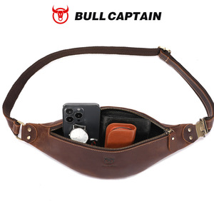 กระเป๋าคาดเอวหนังแท้ BULLCAPTAIN Classic สำหรับผู้ชาย แบบสะพายไหล่/คาดเอว พร้อมตัวล็อคแบบปลดเร็ว - Product Image 5