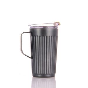 New Design 12oz/18oz Stainless Steel Insulated Thermal Coffee <b>Mug</b> Travel Cup with Straw Set - Product Image 2
