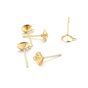 Stainless Steel Earring <b>Posts</b> <b>Round</b> 316L Medical Grade For DIY Jewelry Making Silver And Gold Tone - Product Image 4