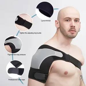 Vendita calda di compressione cantante supporto spalla elastica tutore cintura sollevamento pesi spalla guardia per gli uomini adulti