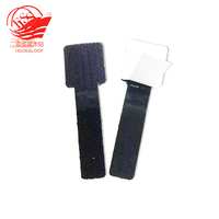 Clip de fixation en nylon pour le bureau, fil noir, crochet et boucle réglables, attaches de câble auto-adhésives