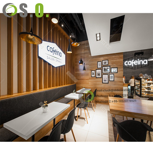 Mostrador de diseño moderno para cafetería, Bar de café comercial Popular, pantalla de venta al por menor, tienda de café, diseño Interior en 2020 - Product Image 4