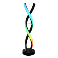 Lampe d'ambiance LED à forme unique avec contrôle par application intelligente, lumière de bureau colorée à détection musicale, décoration créative pour chambre et salon