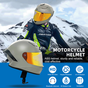 Nouveau casque de moto intégral intelligent DOT, matériau ABS, certifié DOT, toutes saisons, fermeture rapide - Product Image 2