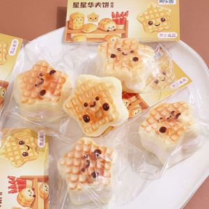 Ultra Soft Tiger Skin Star Waffle Cake Silicone <b>Squishy</b> Worm Toy Perfect Stress Relief for Office Kids <b>Squishy</b> Squeeze Toys - Product Image 4