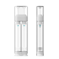 Flacon pompe sous vide 30 ml à double réservoir cylindrique pour ampoules, version européenne, pour lifting ultrasonique
