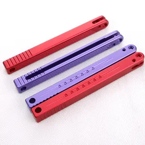 CNC T6061 handle Customized Balisong Butterfly knife accessory BM40 41 42 436 practice training tool Manufacturer and supplier